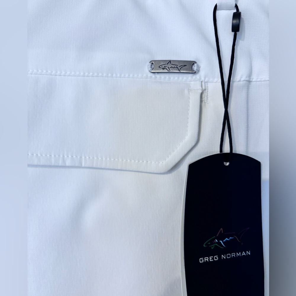Greg Norman Men's Moisture Wicking Professional Golf Pants White 38X32 - Picture 6 of 9